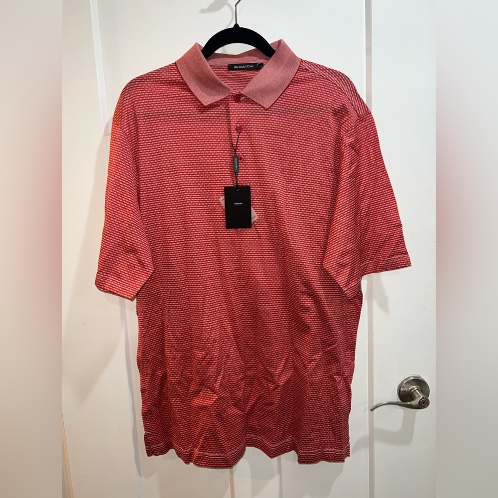 Bugatchi Short Sleeve Knit Polo